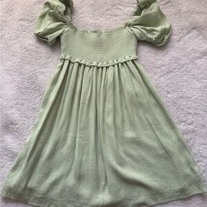 Aritzia sunday best green hadley dress